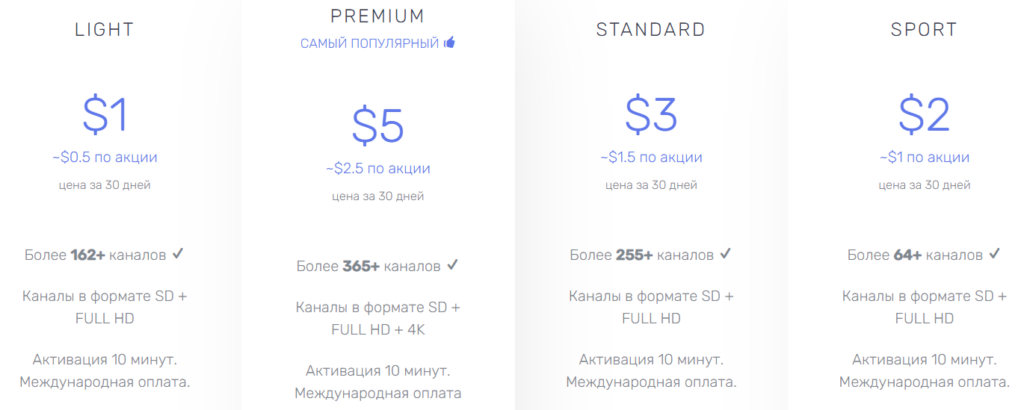Тарифные планы